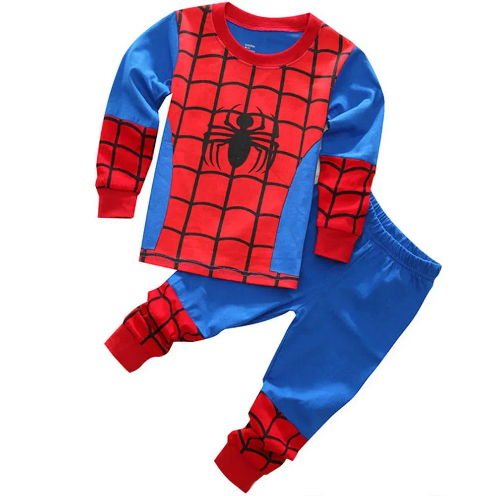 Color: Dark Grey, Kid Size: 4 - MINISO Disney Boys Girls Pajamas Sets Kids Toddler 2 to 3 4 5 6 7 Years Cotton Long Sleeve Spring Fall Children Homewear Pijamas