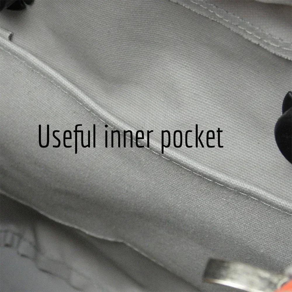 Color: Dark Red - TANQU New Inner Lining Zipper Pocket for Classic Obag Insert with Inner Waterproof Coating for O Bag