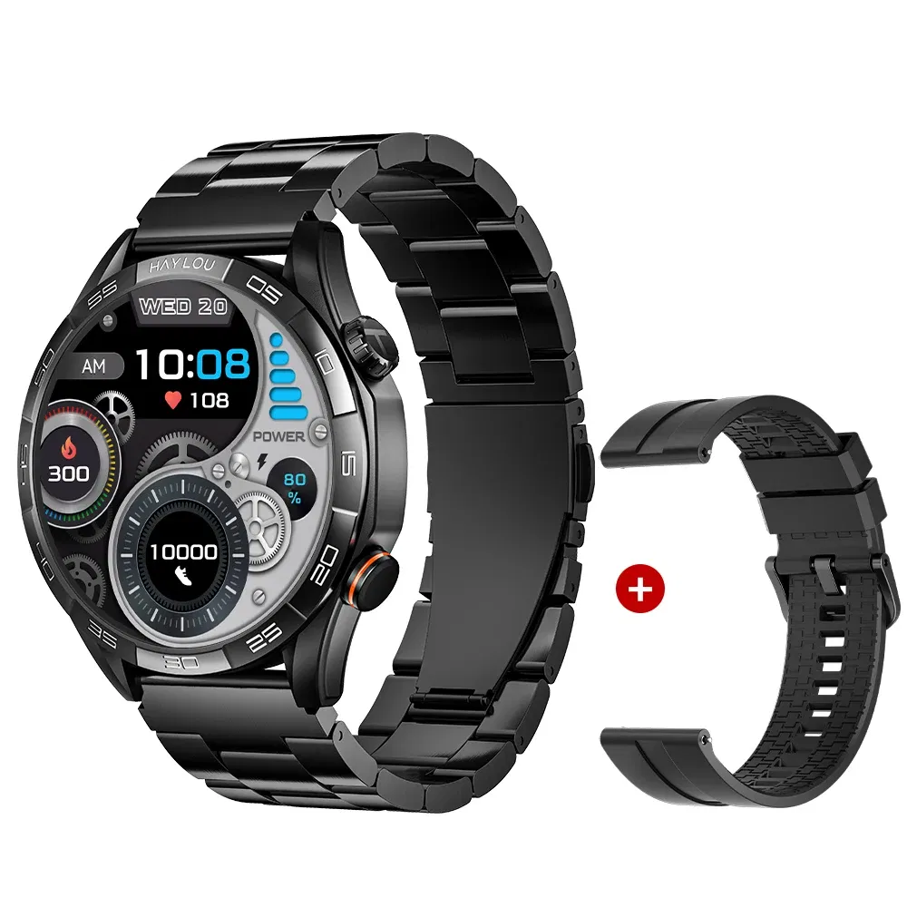 HAYLOU Solar 5 Voice Calling Smartwatch 1.58'' AMOLED Display 60Hz Smart Watch 24H Health Monitoring Sports Smartwatch