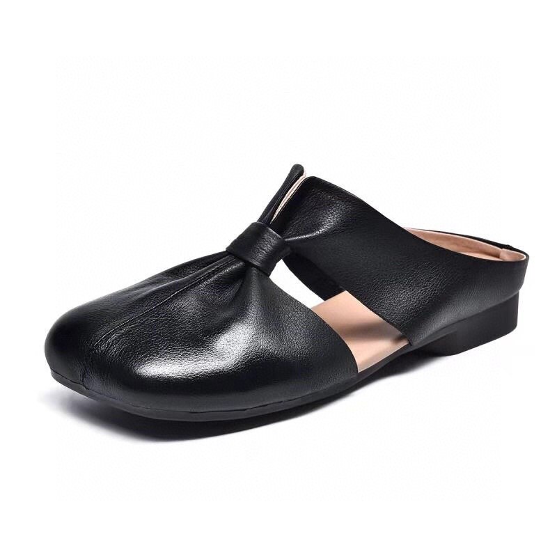 Cut Out Design Flat Mules