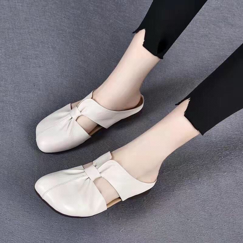 Cut Out Design Flat Mules
