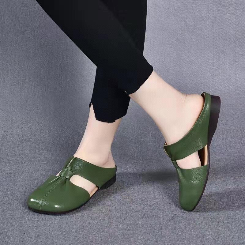Cut Out Design Flat Mules