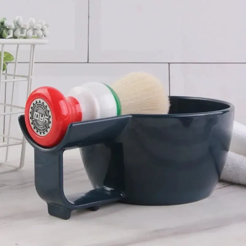 Color: Gold - Yaqi High Quality Dark Blue Color Plastic Shaving Bowl For Men Shaving Brush
