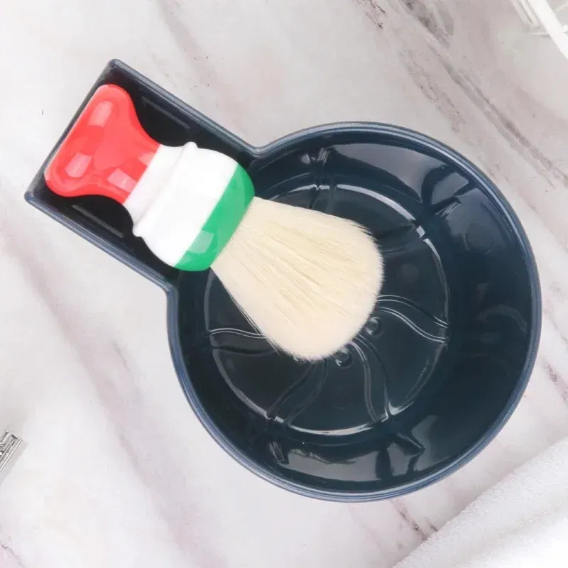 Color: Gold - Yaqi High Quality Dark Blue Color Plastic Shaving Bowl For Men Shaving Brush