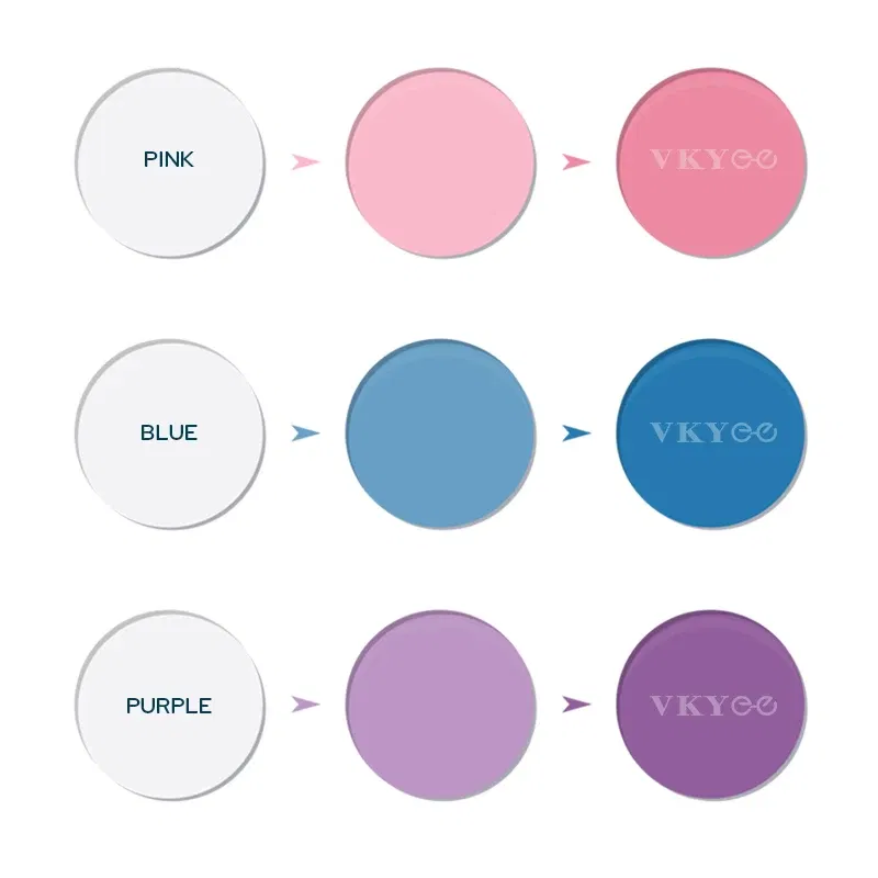 Lenses Color: Red, Ships From: CHINA, Lens Index: 1.74 - VKYEE Grey Brown Pink Purple Blue Series 1.56 1.61 1.67 1.74 Photochromic Myopia & Hyperopia Spectacle Lenses