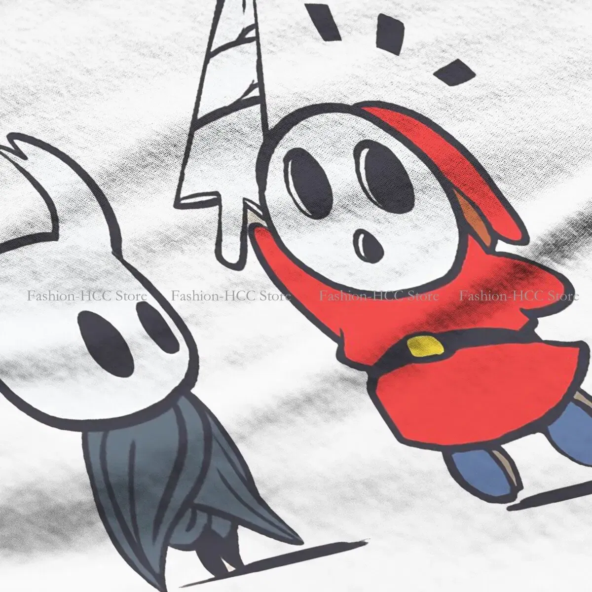 Color: WHITE, Size: XL - Shy Guy Classic Unique Polyester TShirt Hollow Knight Game Top Quality Hip Hop Gift Idea T Shirt Stuff