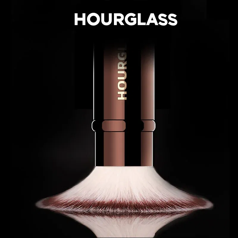 Handle Color: Blue - Hourglass Makeup Brushes Powder Foundation Concealer Blusher Bronzer Eye Shadow Eyebrow Eyeliner Sculpting Brush