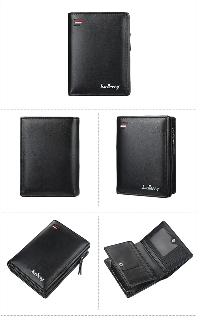 Color: Beige - 2025 New Wallet Short Wallet Hot Sale Retro Multi-card Short Wallet Multifunctional PU Waterproof Wallet Coin Clip Wallet