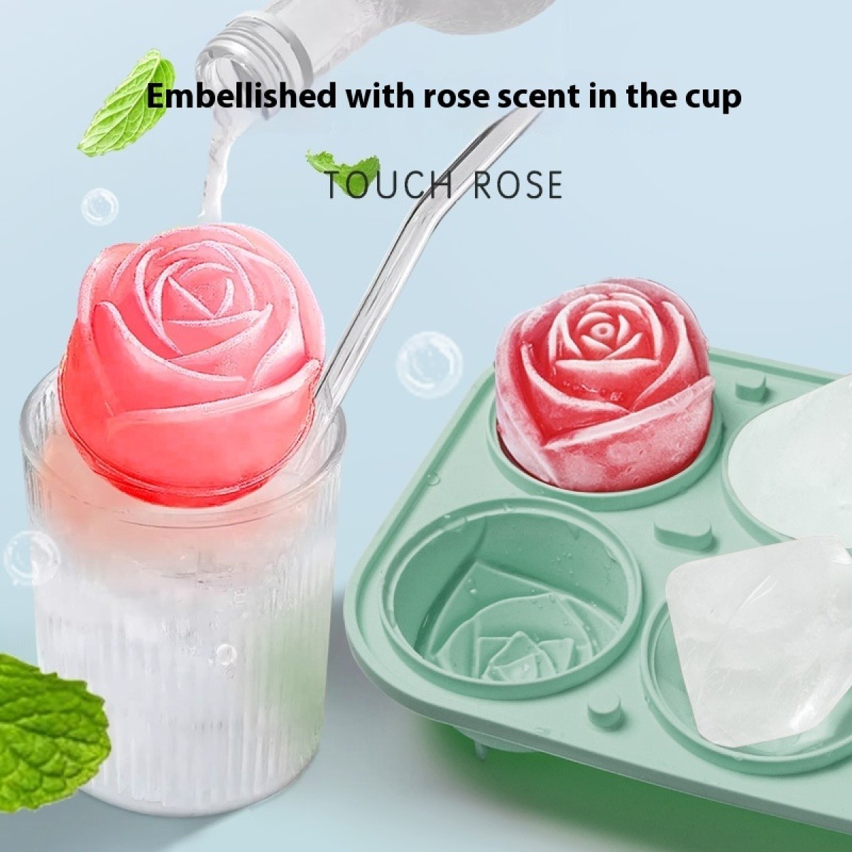Rose Shaped Ice Mold