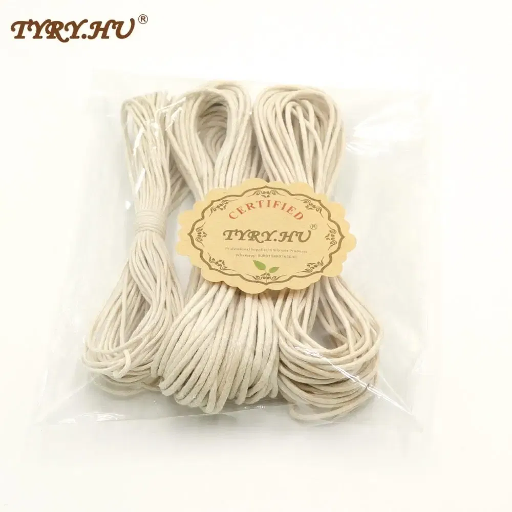 Waxed Cotton Cord Baby Teether Accessories 10m Rope Waxed Twisted String Thread Line For DIY Jewelry Making