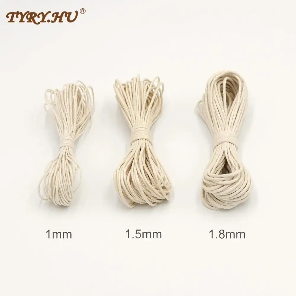 Waxed Cotton Cord Baby Teether Accessories 10m Rope Waxed Twisted String Thread Line For DIY Jewelry Making