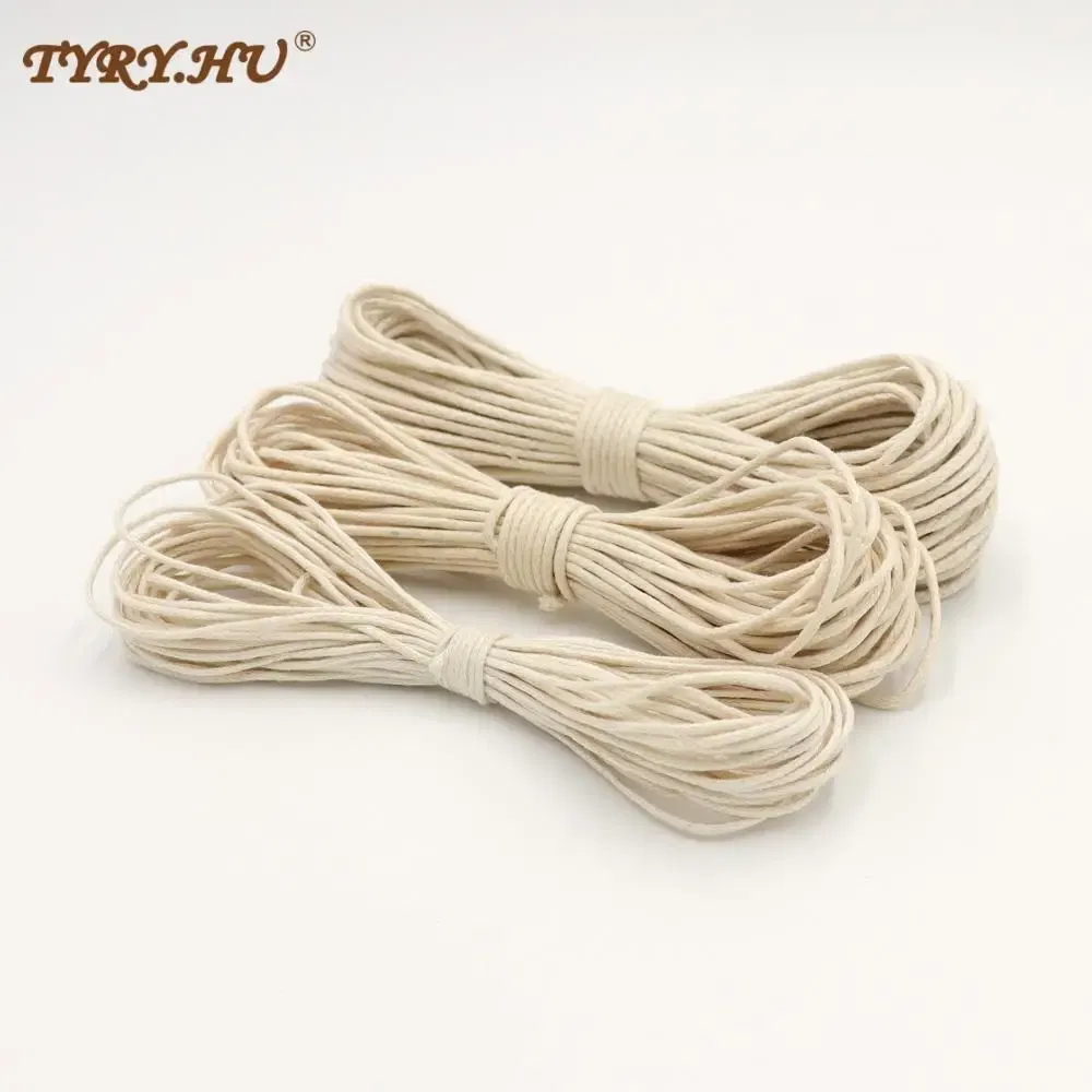 Waxed Cotton Cord Baby Teether Accessories 10m Rope Waxed Twisted String Thread Line For DIY Jewelry Making