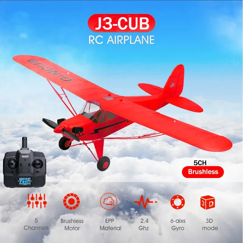 Color: WHITE - 2025 New Hot 2.4G RC Plane WLtoys A160 Upgraded Version Red 5CH 3D/6G Fixed Wing Aircraft Brushless Motor Outdoor Toys For Gift