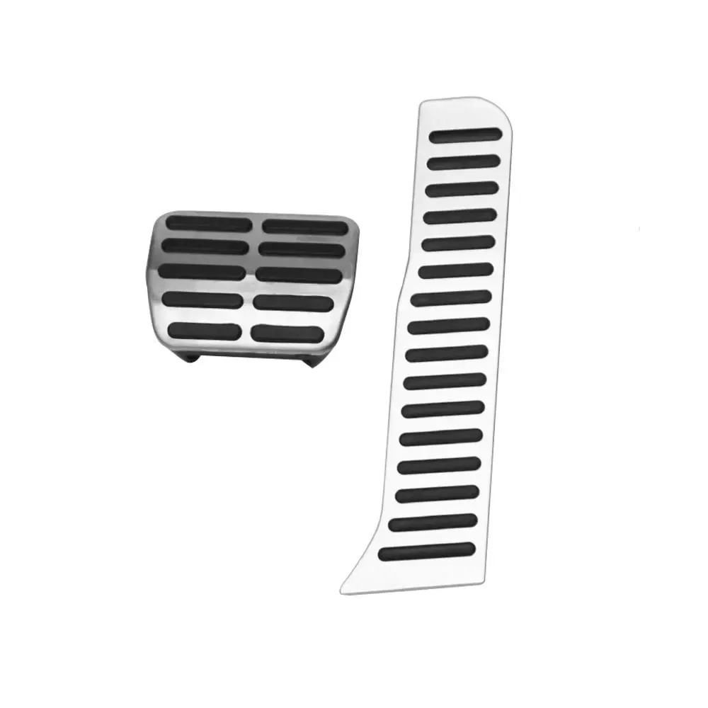 Color Name: black - Jameo Auto Stainless Steel Car Gas Pedal Brake Pedals Cover for Volkswagen VW Caddy 2004 - 2015 Kit Parts Accessories