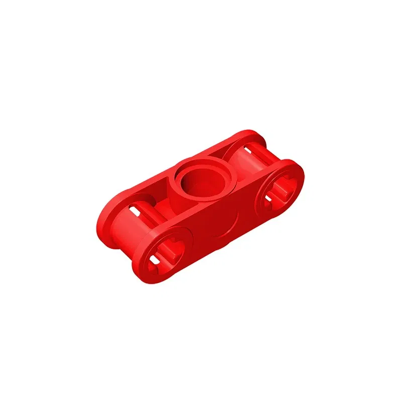 Color: Brown - MOC PARTS GDS-935 Technical, Axle and Pin Connector Perpendicular 3L with Center Pin Hole compatible with lego 32184