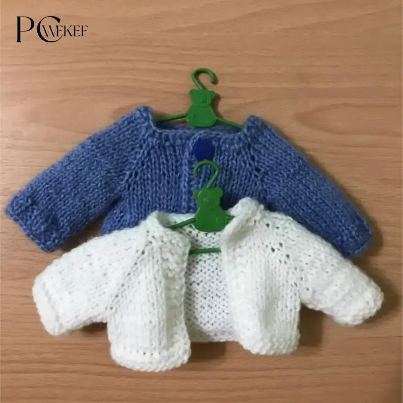 Color: Dark Khaki - 10/20 PCS / Lot Lovely Green Hangers Mini Cute Wardrobe Dress Coat Clothes Plastic Accessories For Babi Doll Dollhouse Gift Toy