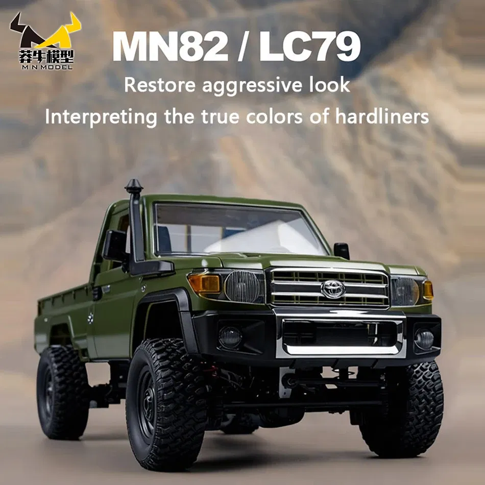 Color: WHITE - MN MODEL 1/12 4x4 2.4G Remote Control Climbing Car Professional LC79 Truck Off-road Vehicle Rock Crawler All Terrain Pickup Toy