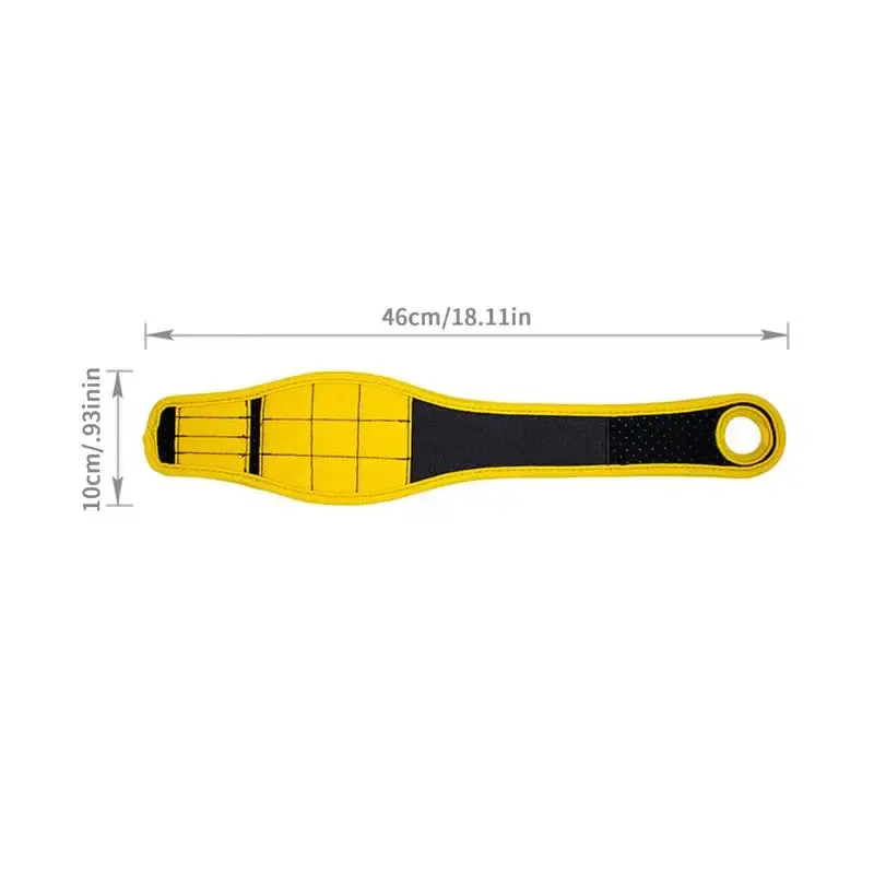 Ships From: United States, Color: Yellow - Woodworking Magnetic Wristband Portable Tool Wristband Magnetic Tool Holder Bag Electrician Wrist Tool Belt Screws Nails Drill