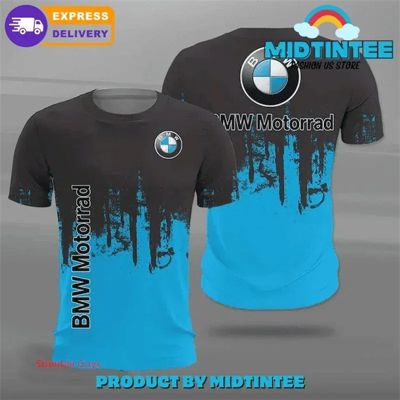 Men's Summer T-Shirt BMW Short Sleeve Sports Motorcycle Racing M Power Car Brand Fashion Casual Wear