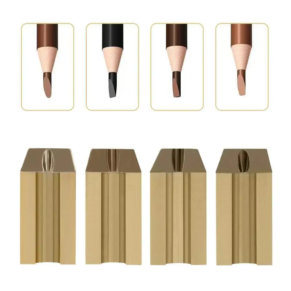 Color: Chocolate, Ships From: CHINA - Eyebrow Pencil With Sharpener 4Pcs Brow Trimmer Blade Microblading Supplies Set Eyebrows Sharpening Tip Thin Art Makeup Tools