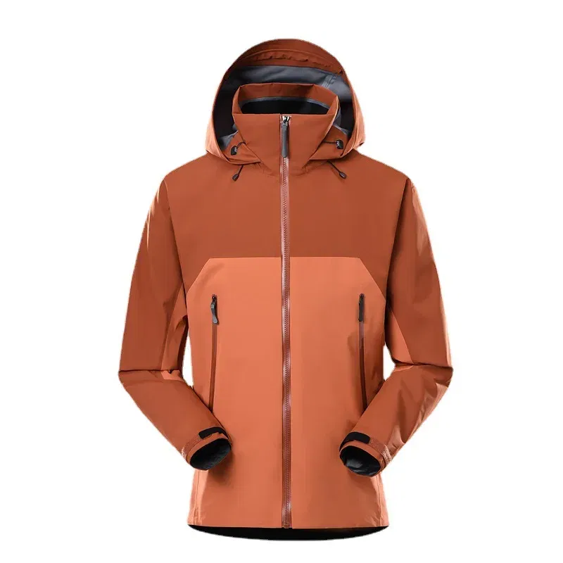 Color: Brown, Size: XL - ARC Outdoor Men's and Women's, Fashionable, Windproof and Waterproof, Mountaineering, Breathable, Travel, Camping, Windbreaker
