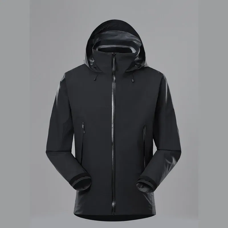 Color: black, Size: XL - ARC Outdoor Men's and Women's, Fashionable, Windproof and Waterproof, Mountaineering, Breathable, Travel, Camping, Windbreaker