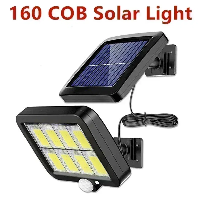Emitting Color: forest green - COB LED Solar Light Outdoor PIR Motion Sensor Solar Waterproof Wall Emergency Street Light Garage Lighting Patio Security Lights