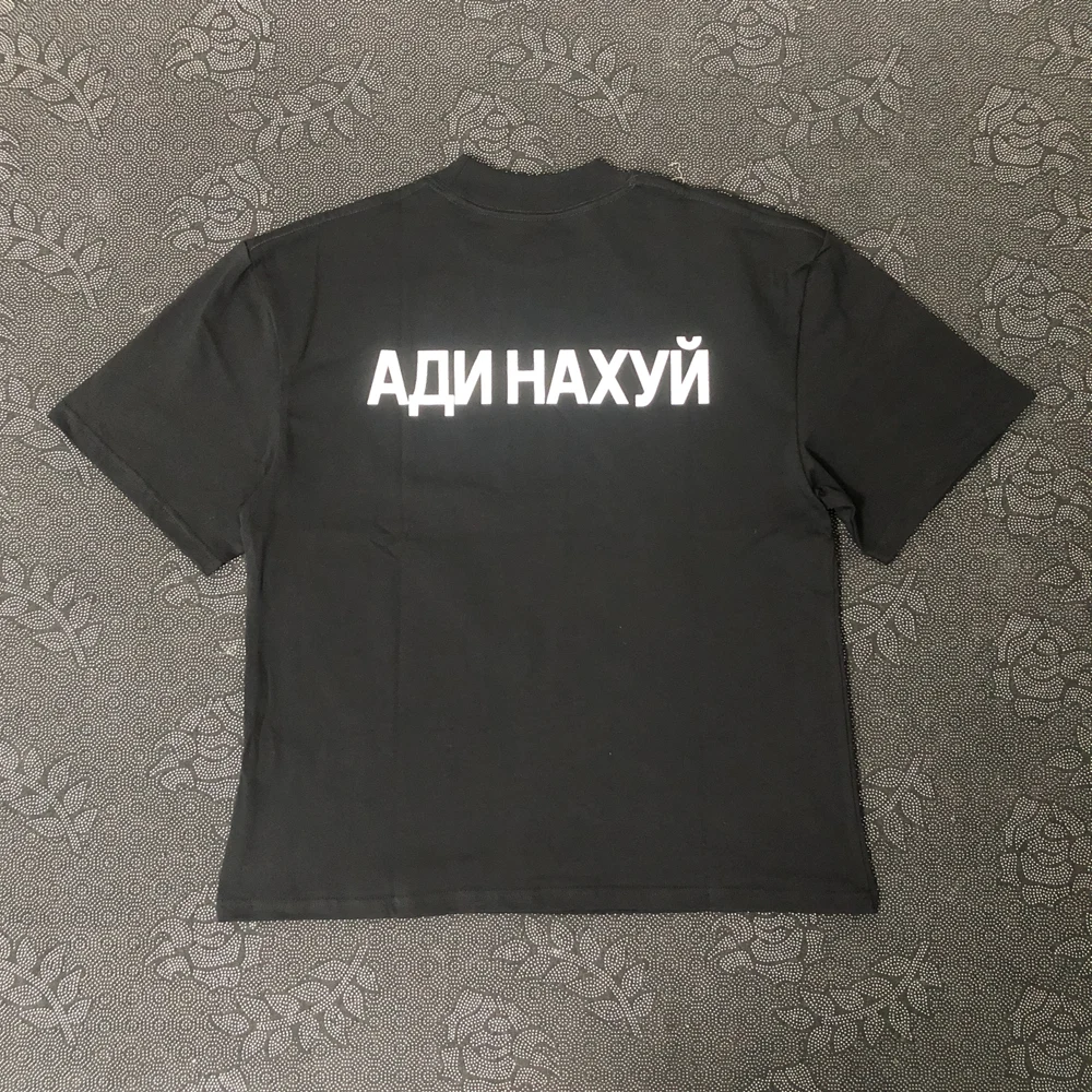 Color: black, Size: M - Frog Drift Kanye West YZY DONDA Fashion Streetwear Quality Printed Clothing Casual Loose Oversize Tee Tops T Shirt For Men