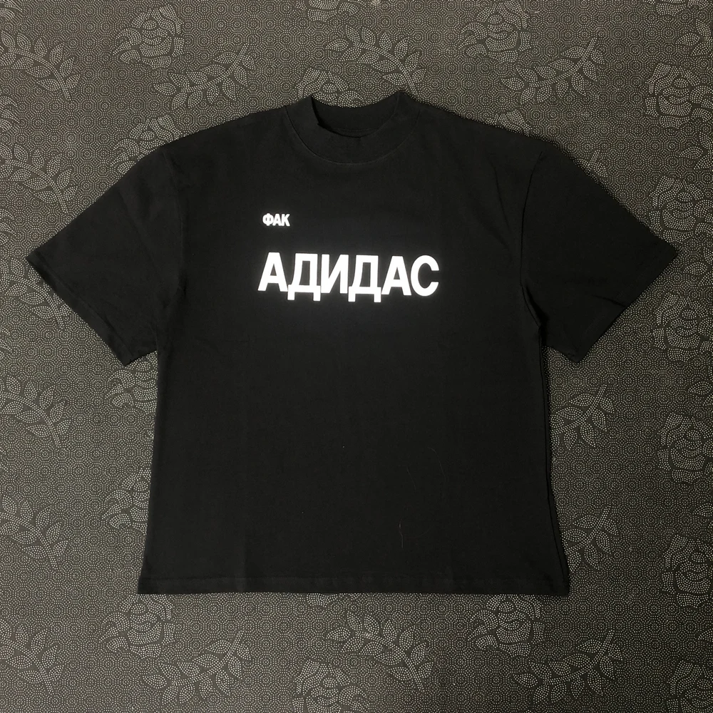 Color: black, Size: M - Frog Drift Kanye West YZY DONDA Fashion Streetwear Quality Printed Clothing Casual Loose Oversize Tee Tops T Shirt For Men