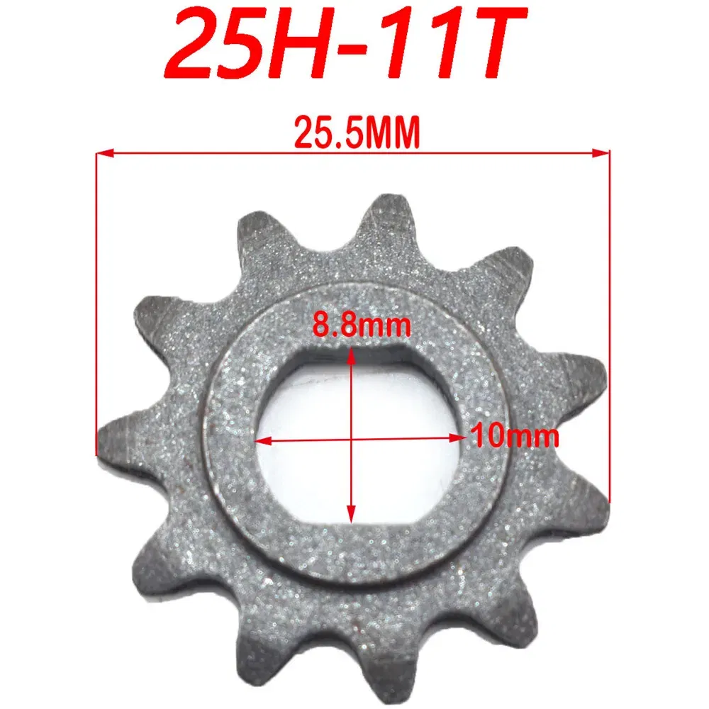 Color: MULTI - T8F/25H 9T 11T Sprocket 8mm10mm For Razor EVO IZIP 500W 1000W Electric Scooter
