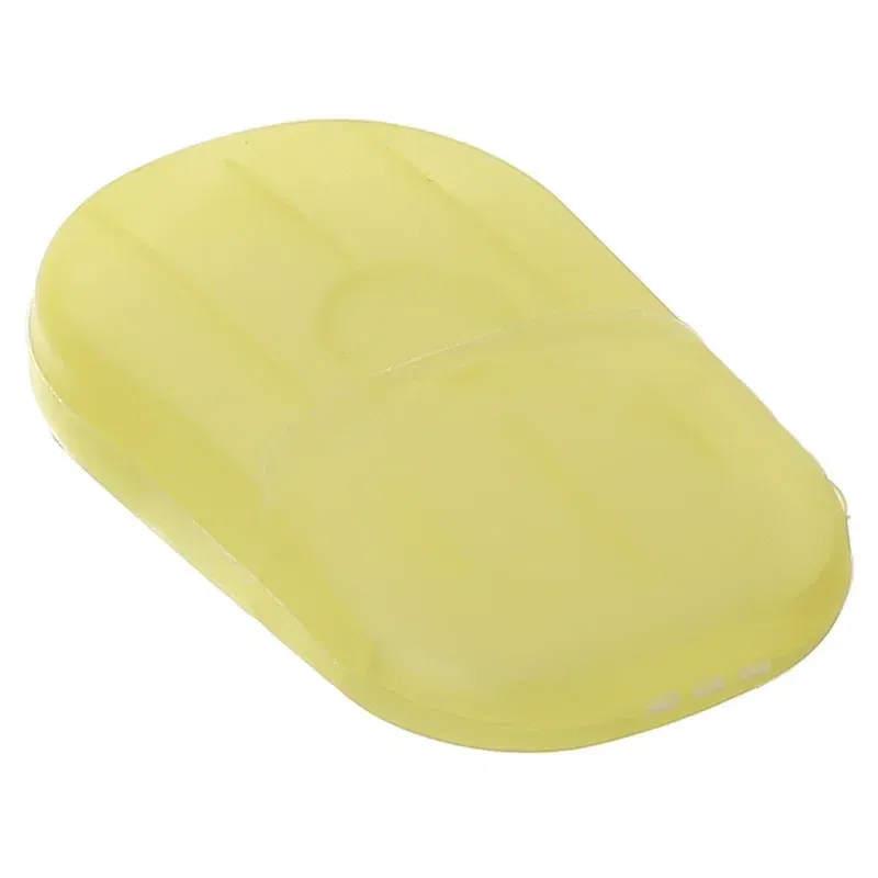 Color: Light Grey - New Portable Mini Disposable Soap Paper Travel Soap Paper Washing Hand Bath Clean Scented Slice Sheets Mini Clean Soap Tablets