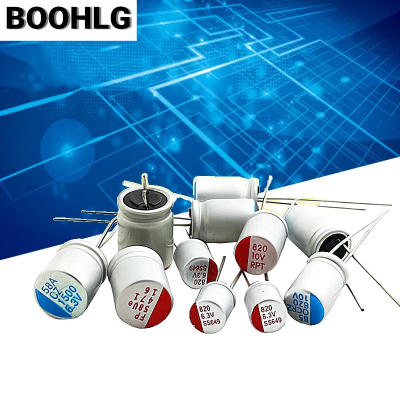 Capacitance: 1pF - 10PCS 100UF 270UF 330UF 470UF 560UF 680UF 820UF 1000UF 1200UF 2.5V 4V 6.3V 10V 16V New Motherboard Graphics Card Solid Capacitor