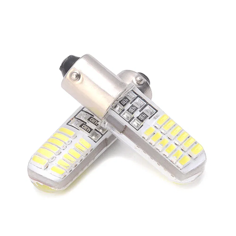BA9S/T4W LED Silica Gel Bulb with 24SMD Wedge Marker Car Dome License Plate Light White 12V
