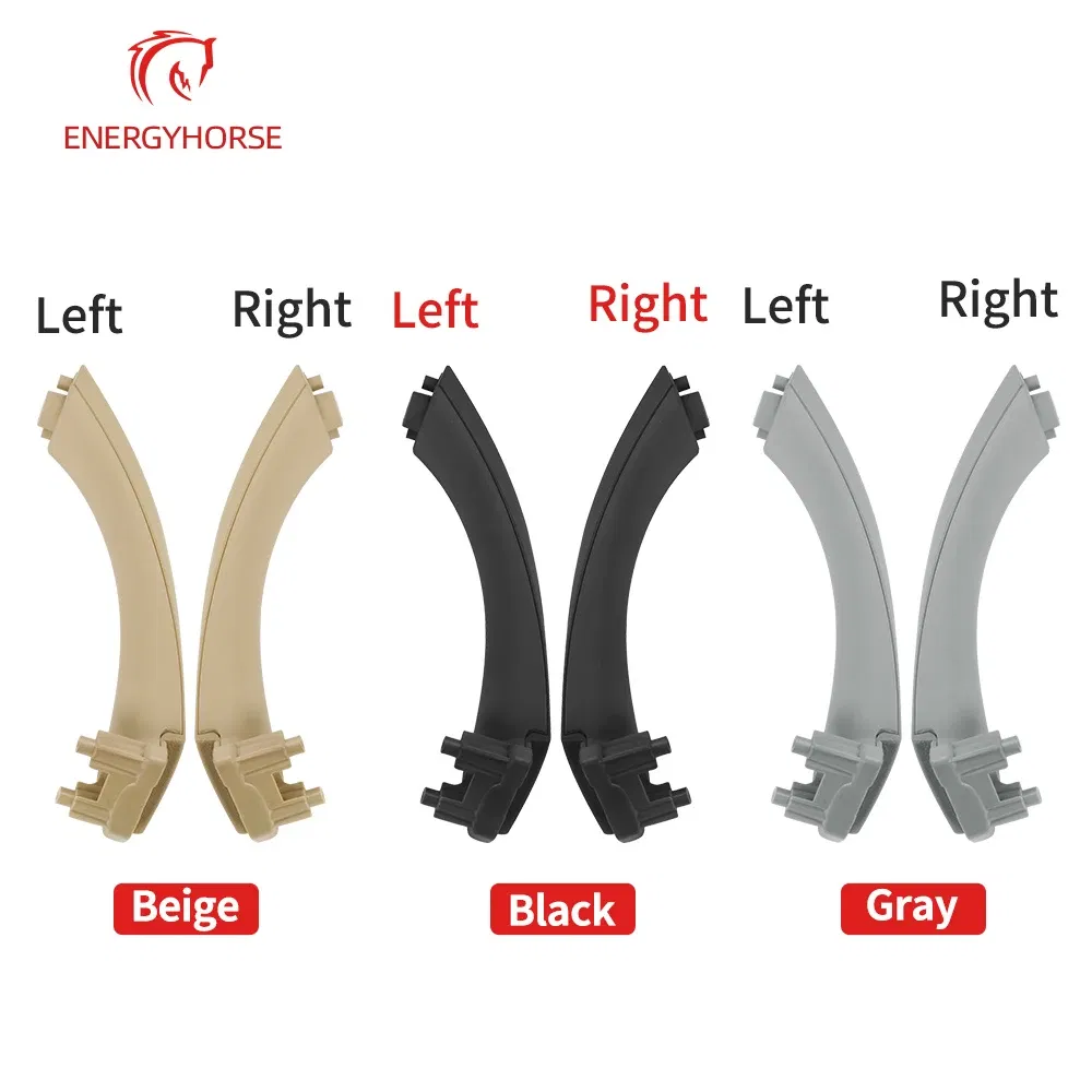 Color: Gold - Car Inner Handle Interior Door Panel Pull Trim Cover Black Left Right for BMW 3 Series E90 E91 316 318 320 325 328