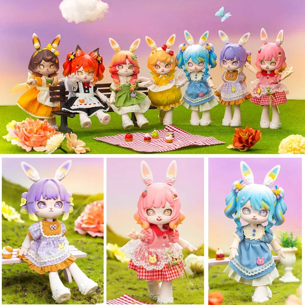 Color: Gold - Bonnie Blind Box Toys Cute 1/12 Bjd Obtisu11 Jointed Doll Mystery Surprise Box Action Figure Kawaii Dolls Girls Christmas Gift