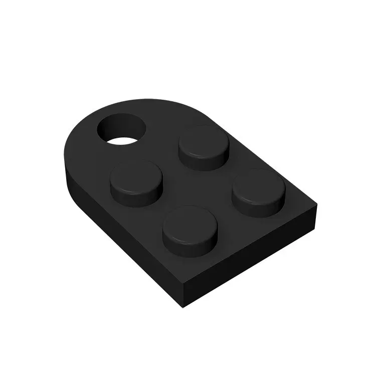 Color: WHITE - Gobricks 1pcs Moc Bricks Plate Special Parts 3x2 with Hole Compatible with 3176 Assemble Building Block Kids Toys DIY Gift Adult