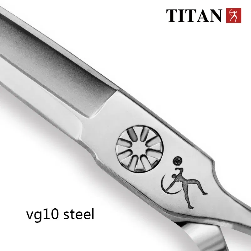 Color: GRAY - Titan professional hairdresser's barber set of scissors cutting  Hairdressing salon scissors  sharp tools 5.5inch 6.0inch