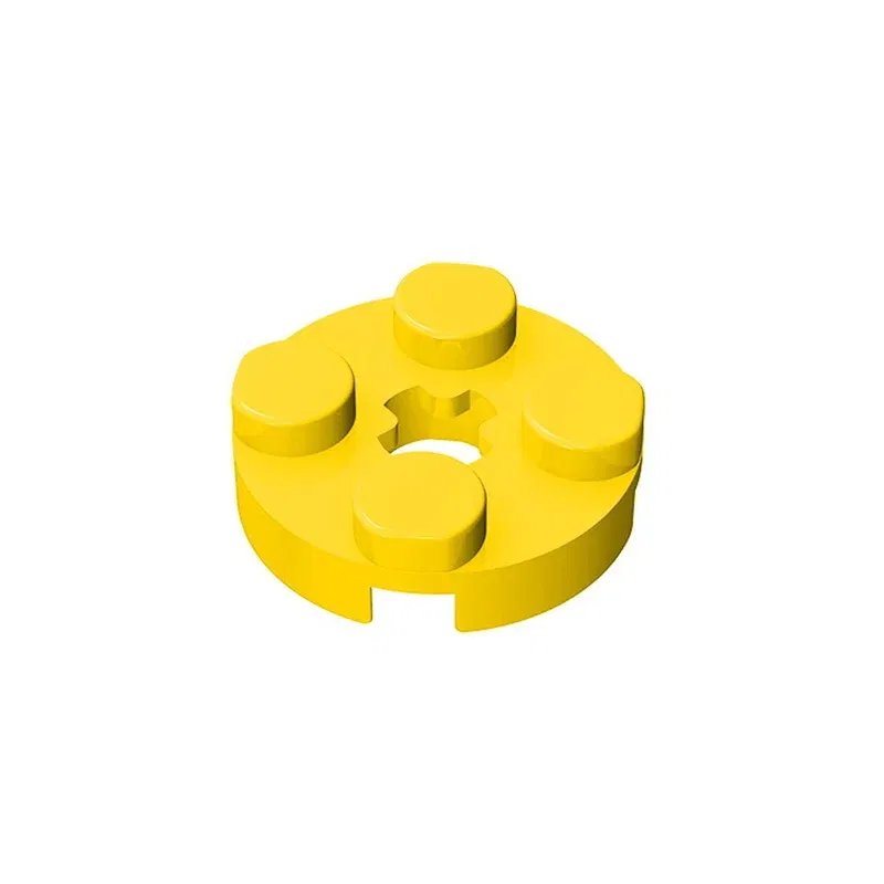 Color: WHITE, Size: S - Lot 4032 Plate Round 2 x 2 with Axle Hole Bricks Toys For Technical Buildings? Blocks Compatible Assembles Particles Kids DIY MOC
