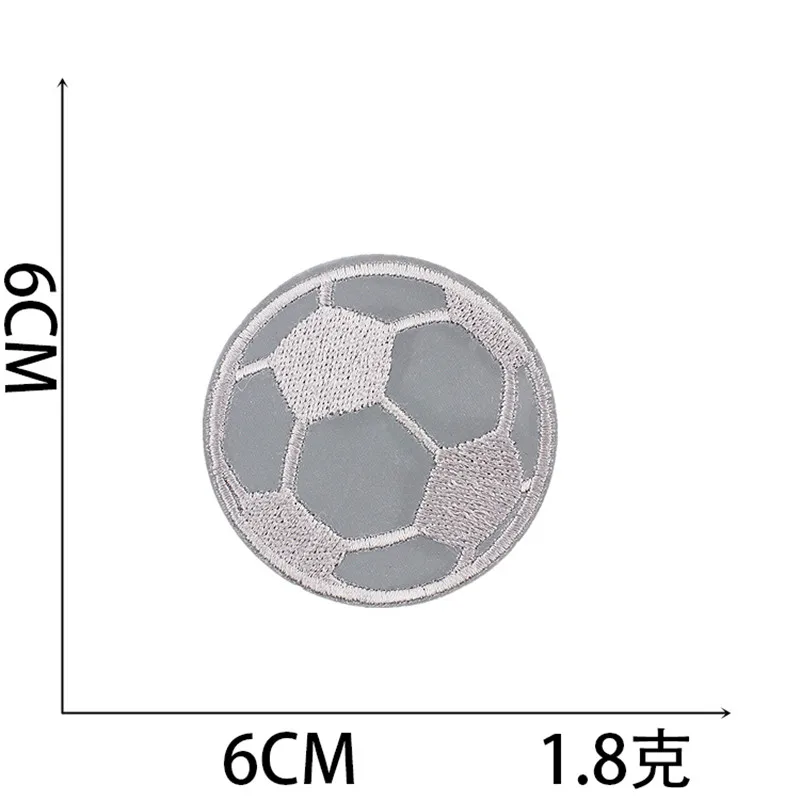 Reflective Patches For Night Clothing Iron On Star Heart Flower Football Hand Diamond Stickers Diy Jackets Badge Appliques