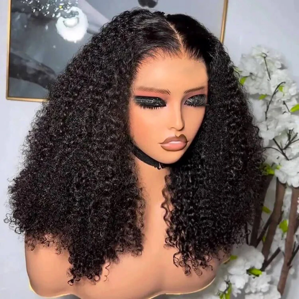 Density: 180%, Stretched Length: 22INCHES - 10A 9x6 Part Max M-Cap Glueless Wigs Human Hair Wigs Ready To Wear Bleached Knots Pre Cut Lace Tuneful Kinky Curly Glueless Wigs