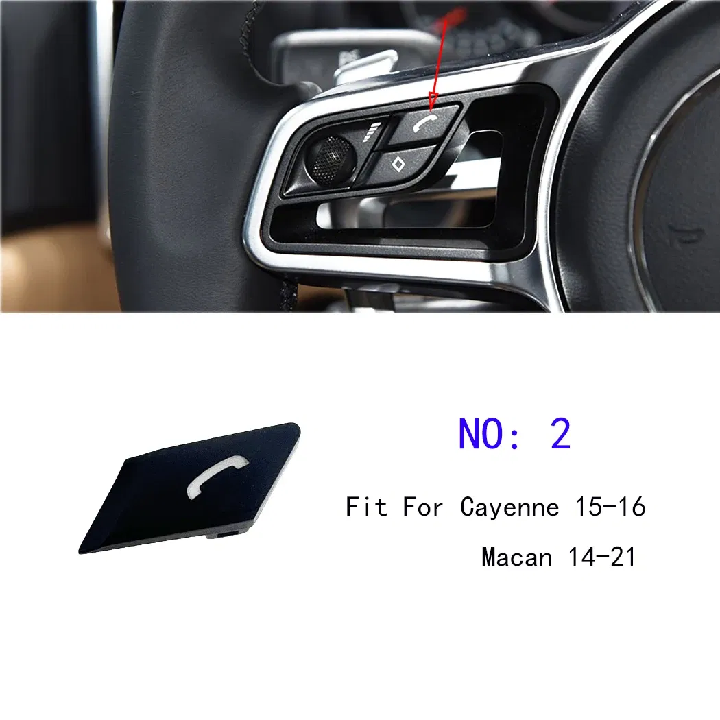 Color: Yellow - ESIRSUN Steering Wheel Multi-function Button Volume Adjustment Phone Switch Button For Porsche 2015-16 Cayenne 2014-21 Macan