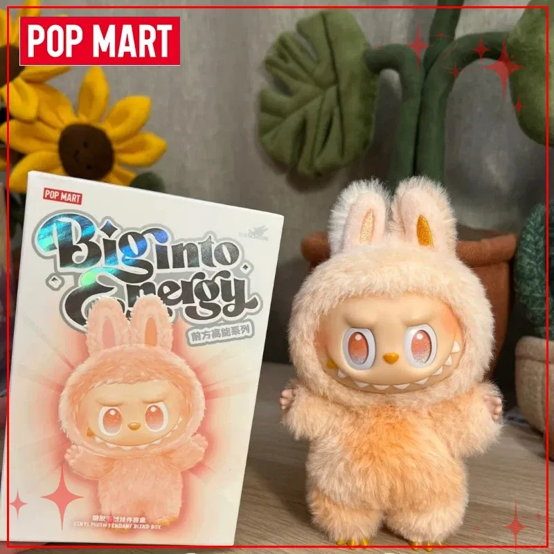 Color: Orange - POP MART Labubu THE MONSTERS Big Into Energy Series Blind Box Vinyl Plush Dolls Pendant Action Figure Collection Birthday Gifts