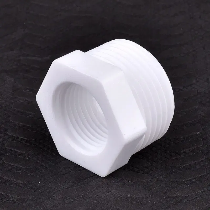 Color: WHITE, Diameter: 1'' - 2~20PCS 1/2"3/4"1"Inch PVC Male/Female Thread Equal Path/Reducer/Bushing Joint Fish Tank Garden Irrigation Water Pipe Connectors