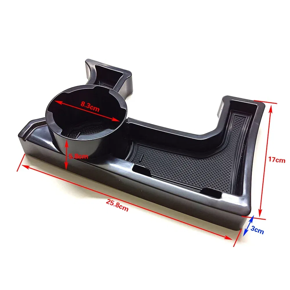 Color Name: Black - For Suzuki Jimny 2019-2024 Stowing Tidying Car Gear Shift Storage Box Organizer Tray Cup Holder Knob Lever Shifter Boot Mat