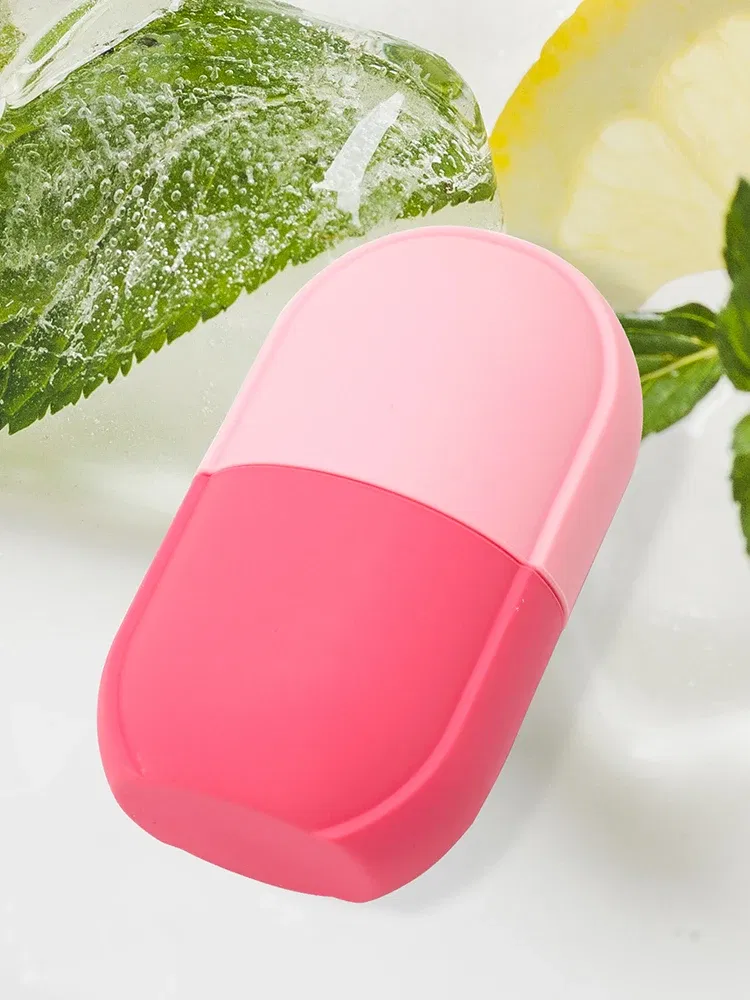 Color: Pink - Silicone Ice Cube Trays Beauty Lifting Ice Ball Face Massager Contouring Eye Roller Facial Treatment Reduce Acne Skin Care Tool