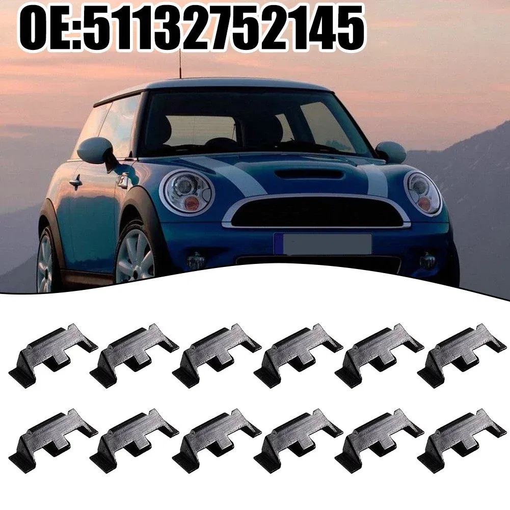 Headlight Trim Ring Clips For Mini For Cooper R55 R58 51132752145 R55-R60 F56 Black Plastic Car Lights Base