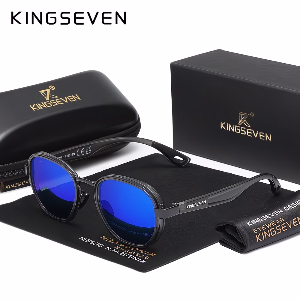 KINGSEVEN Business Round Frame Men's Glasses
