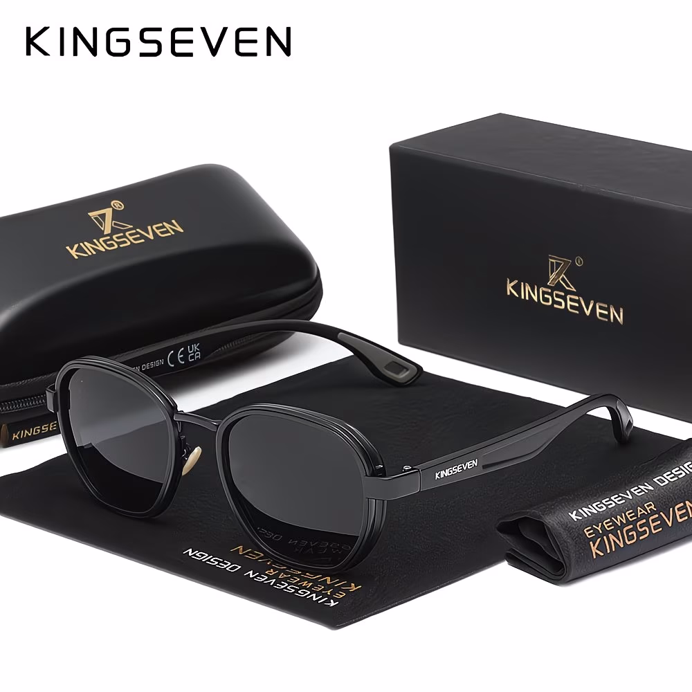 KINGSEVEN Business Round Frame Men's Glasses