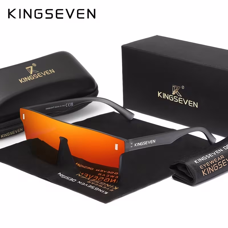 KINGSEVEN Fantasy Square Polarized Glasses Stylish And Versatile