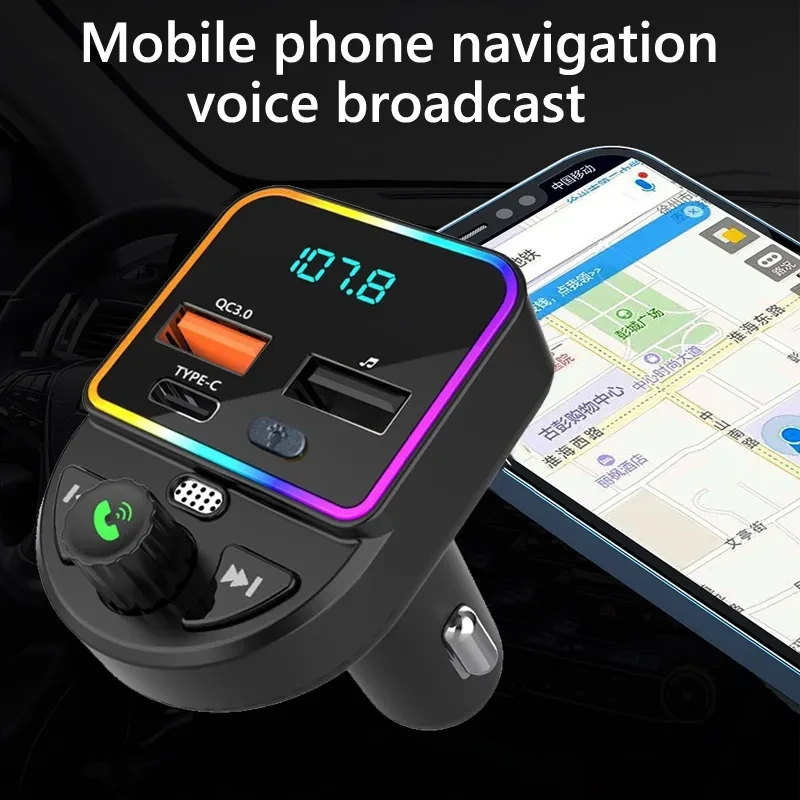 Car FM Transmitter Bluetooth